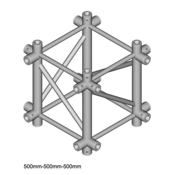 Фермы для сцены DURA TRUSS DT 44 XUD X-joint + up + down 50cm DURATRUSS 33619